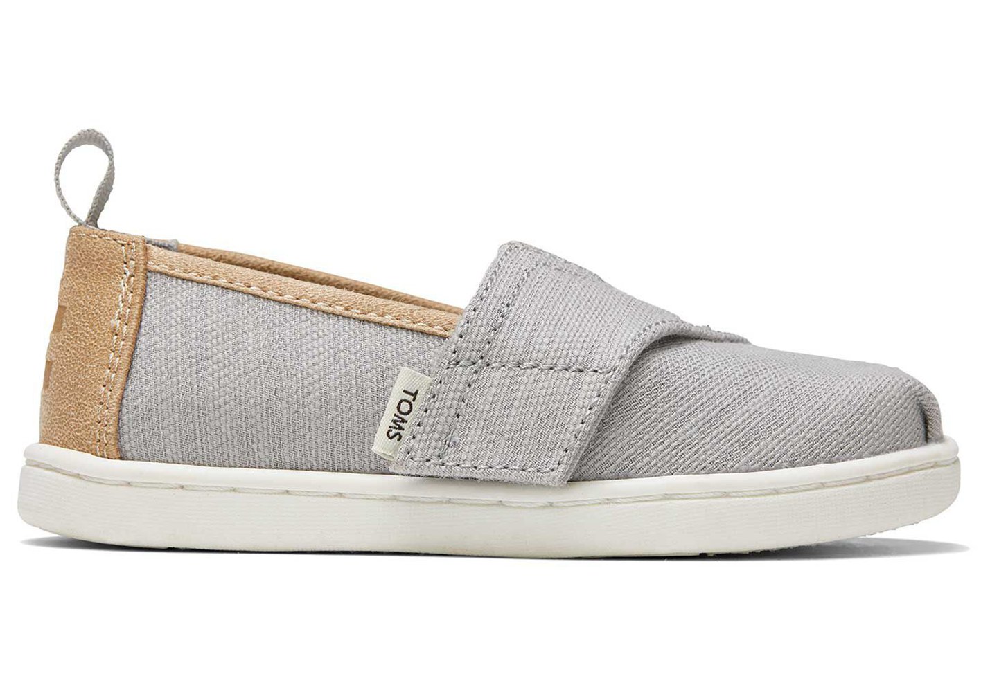 Toms Espadryle Dziecięce Szare - Alpargata Tiny Woven - 80XGZBCDL